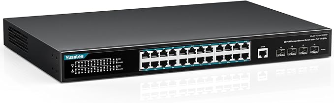 YuanLey 28 Port Gigabit Managed PoE Switch by YuanLey