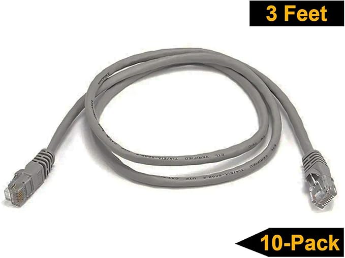 iMBAPrice - 100 FET Extra Long Gray Cat5e RJ45 Network Ethernet Patch Cable - Image 3