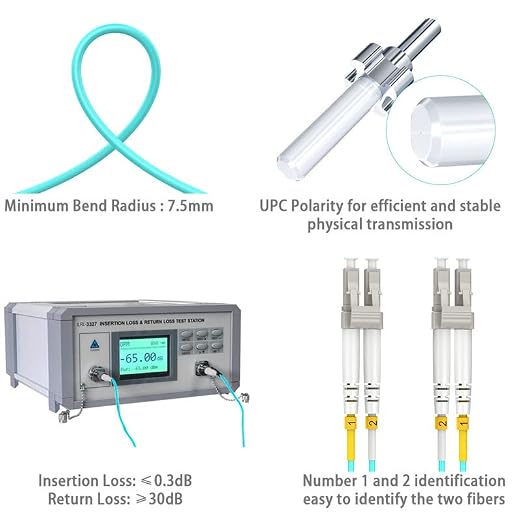 8m OM3 LC LC Fiber, Fiber Patch CableMultimode, Options 7inch~500ft, Duplex 40G - Image 5
