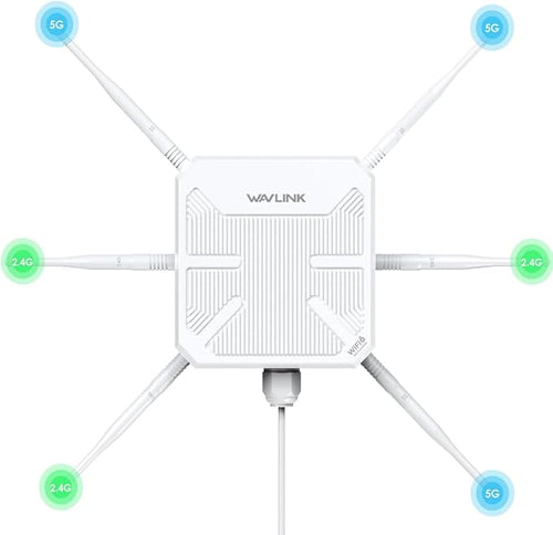 2026 AX3000 Outdoor WiFi 6 Extender, WAVLINK Long-Range WiFi Repeater/Access by WAVLINK%C2%AE