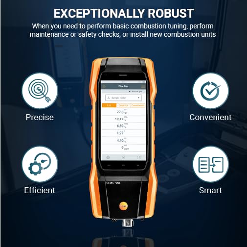 testo 300 Combustion Analyzer HVAC Kit - Image 5