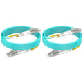 OM3 LC LC Fiber Patch Cable, 165ft Multimode Fiber Optical Cable, Options by RamboCables