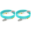 LC to LC OM3 Multimode Fiber Patch Cable, 100ft/30m MM Fiber Optic Cable by RamboCables