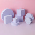 8PCS Geometric Cube Photo Props Set, Hard Foam Photography Background Props by Yiemoge