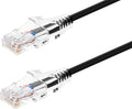 Monoprice Cat6 7ft Black Component Level Patch Cable UTP 28AWG 550MHz Pure Bare by Monoprice