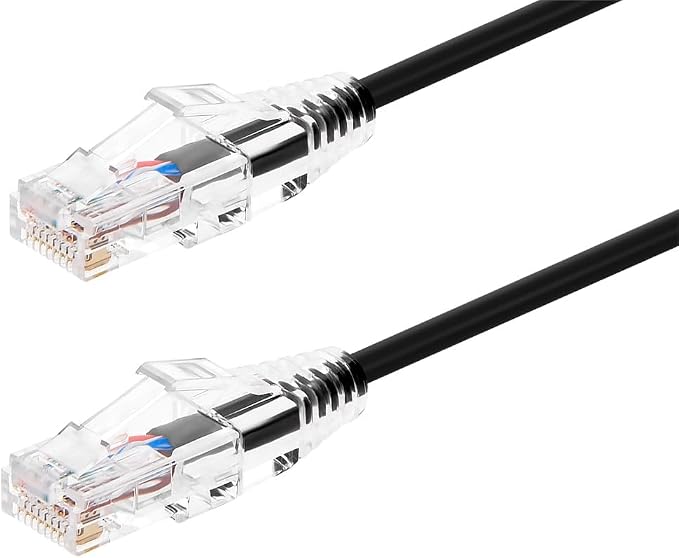 Monoprice Cat6 14ft Black Component Level Patch Cable UTP 28AWG 550MHz Pure by Monoprice