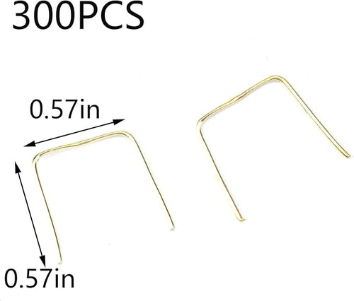 300PCS Copper Bright Gold Chandelier Connectors Clips, 0.57inch Length Mini - Image 2