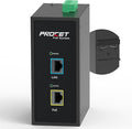 PROCET Gigabit PoE++ Injector Din Rail, 60W Industrial PoE Adapter by PROCETPOESystem