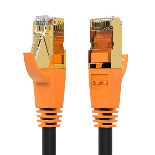 Ethernet Cable 10 ft, Cat 8 Ethernet Cable High Speed Ethernet Cable 40Gbps by Smolink