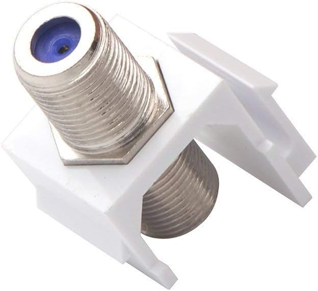 VCE 3GHz Coax Keystone Jack Insert Coaxial Cable Connector, F-Type RG6 Cable - Image 8