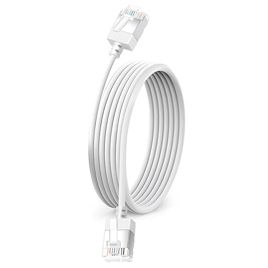 Ultra Slim Cat 6 Ethernet Cable 3.3 Feet, Flexible Rj45 Cat 6a LAN Cord by DUTEVOLNS