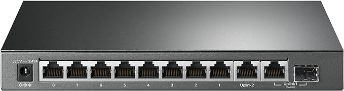 TP-Link TL-SG1210MP, 8 Port Gigabit PoE Switch, 8 PoE+ Ports @123W, w/ 2 Uplink by TP-Link
