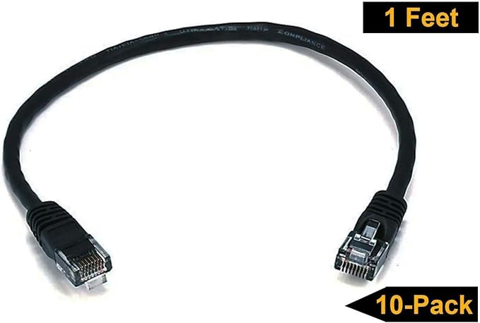 iMBAPrice 50' Cat5e Network Ethernet Patch Cable, 10 Pack - Image 2