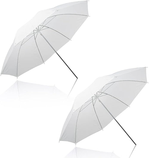2 Pack Photography Umbrella Lighting Kit, 2 * 43inch Translucent White Soft by soonpho