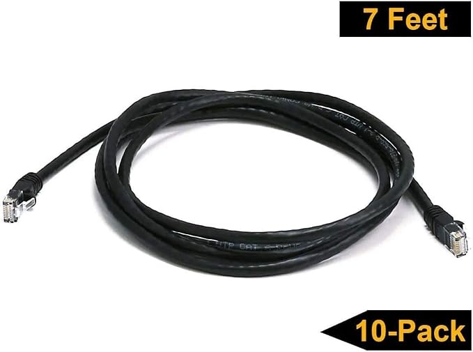 iMBAPrice 7' Cat5e Network Ethernet Patch Cable, 10 Pack - Image 4