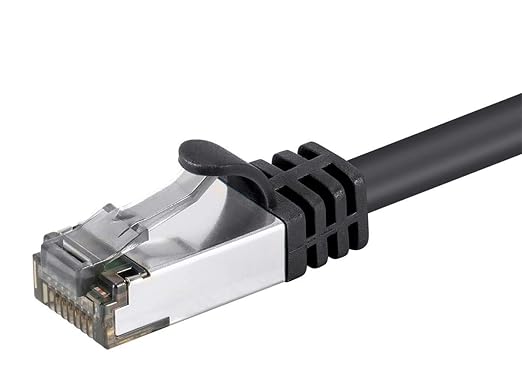 Monoprice Cat8 50ft Black Patch Cable Double Shielded 26AWG 2GHz 40G Pure Bare - Image 4