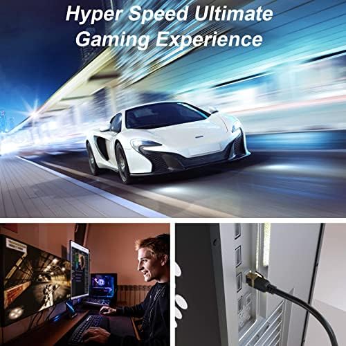 Cat 8 Ethernet Cable, 8FT High Speed Heavy Duty 26AWG Cat8 LAN Network Cable - Image 6