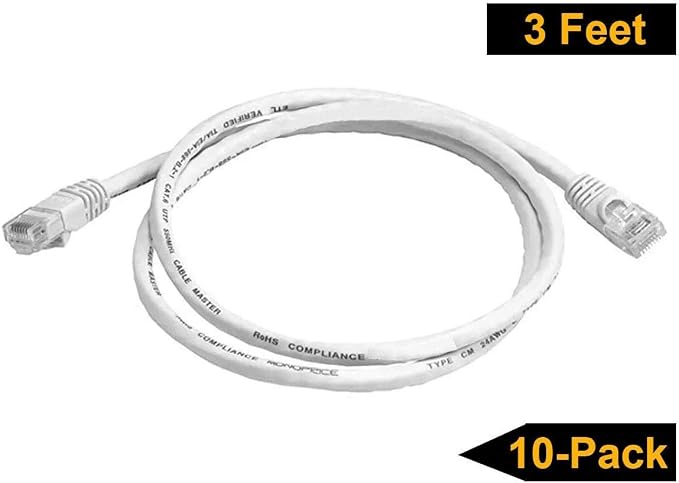 iMBAPrice 7 ' Cat5e Network Ethernet Patch Cable, 10 Pack - Image 3