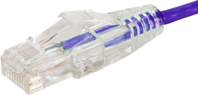Monoprice Cat6 7ft Purple Component Level Patch Cable UTP 28AWG 550MHz Pure - Image 3