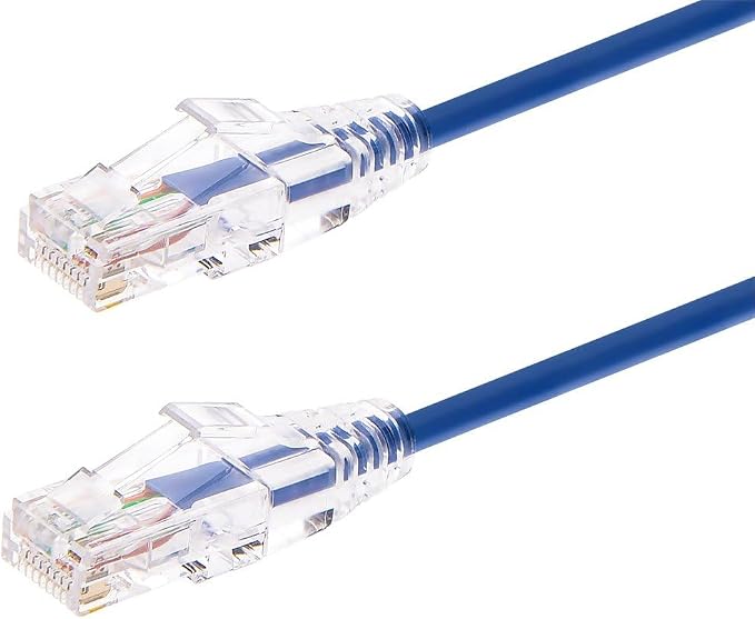 Monoprice Cat6 7ft Blue Component Level Patch Cable UTP 28AWG 550MHz Pure Bare by Monoprice