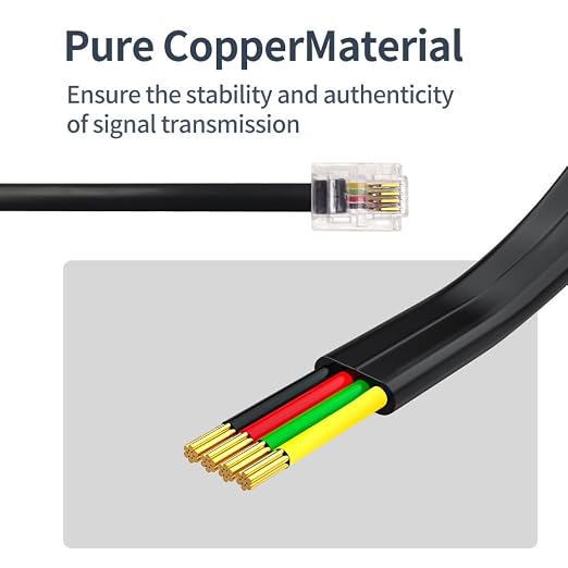 Phone Cable 10 Feet Telephone Line Cord - Image 4