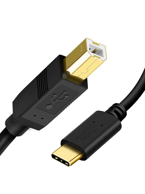 CableCreation USB B to USB C Printer Cable, Type B to Type C Printer Cord by CableCreation