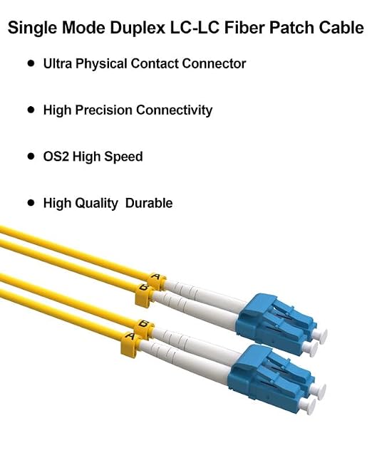 20M LC to LC Single Mode Patch Cable, OS2 Fiber Optic Cable SMF Fiber Optical - Image 8