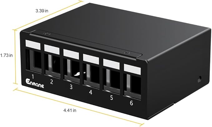 6 Port Patch Panel Blank Keystone Patch Panel STP&UTP Compatible - Image 4