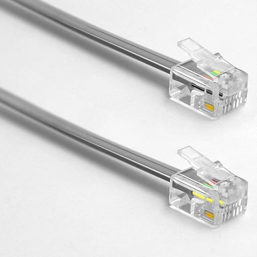 NECABLES 3Pack Phone Cord 3ft Telephone Cord Phone Cable RJ11 6P4C Male to Male - Image 2