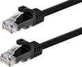 Monoprice Cat5e 50ft Black Patch Cable UTP 24AWG 350MHz Pure Bare Copper by Monoprice