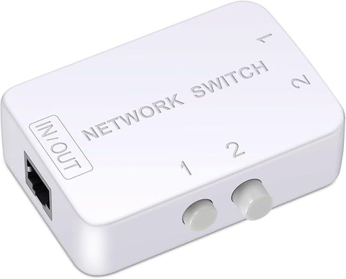 2 Ports Network Switch Splitter Selector RJ45 Network Switch 2x1 Ethernet RJ45 by Unknown