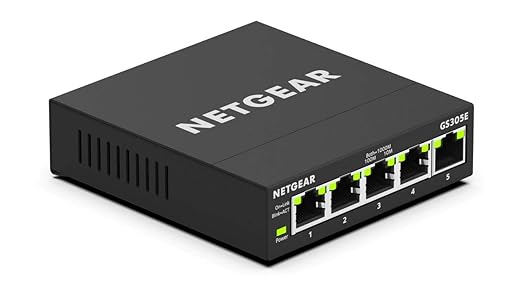 NETGEAR 5 Port Gigabit Ethernet Managed Network Switch - Image 2