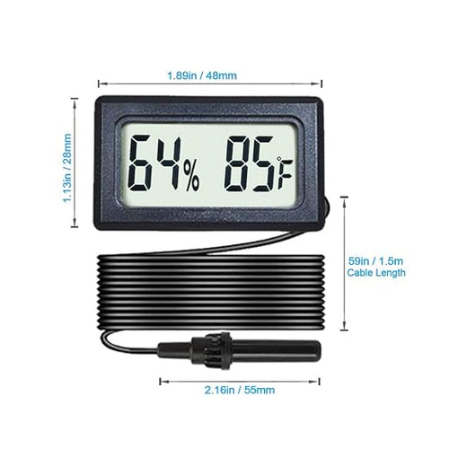 4-Pack Mini Digital Hygrometer Thermometer Gauge - Image 2