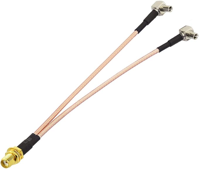 Bingfu 4G LTE Antenna Adapter Splitter SMA Female to Dual TS9 Connector Coaxial by Bingfu-AntennasConnectivity