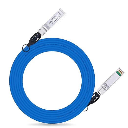ipolex Colored 10G SFP+ Twinax Cable, Direct Attach Copper Passive Cable in Blue by ipolexUS