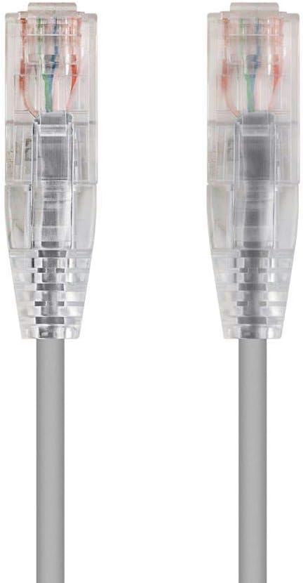 Monoprice Cat6 6in Gray Component Level Patch Cable UTP 28AWG 550MHz Pure Bare by Monoprice