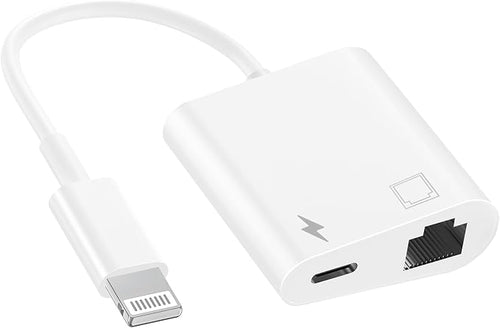 2 in 1 Lightning to RJ45 Ethernet LAN Network Adapter by esbeecables
