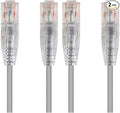 Monoprice Cat6 2ft Gray Component Level Patch Cable UTP 28AWG 550MHz Pure Bare by Monoprice