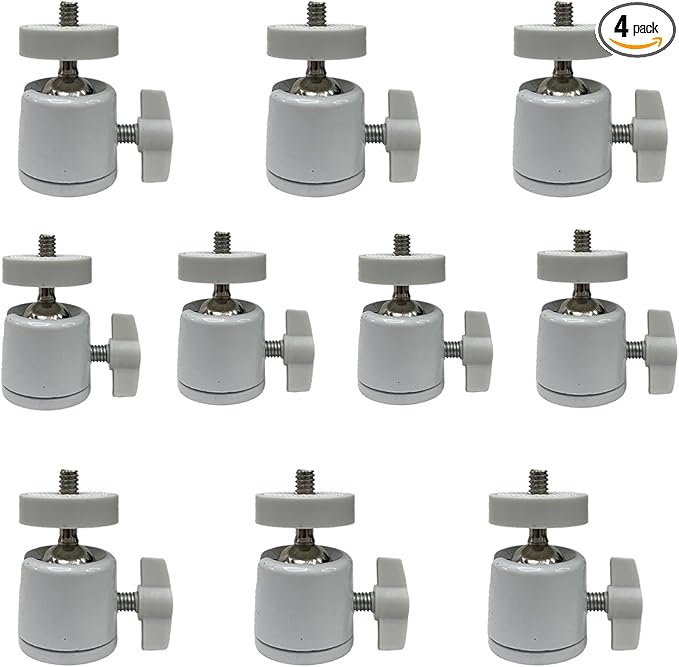 Universal 1/4" Swivel Mini Ball Head Tripod Mount, 360 Degree Rotating Adapter by NVRTTRR
