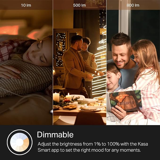 New Kasa Smart Bulb, Full Color Changing Dimmable Smart WiFi Light Bulb - Image 11