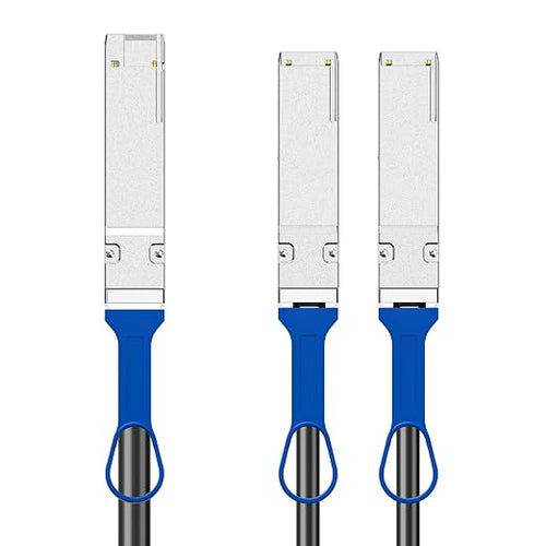 10Gtek 200GbE to 2x100GbE Splitter DAC, QSFP-DD to 2xQSFP28, - Image 2