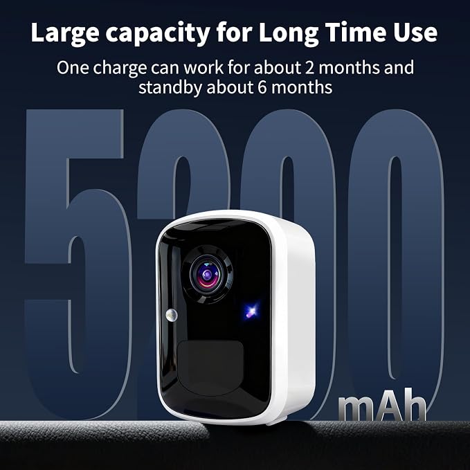 Goalake Wireless Security Camera, 3MP 2K Battery WiFi Camera - Image 2