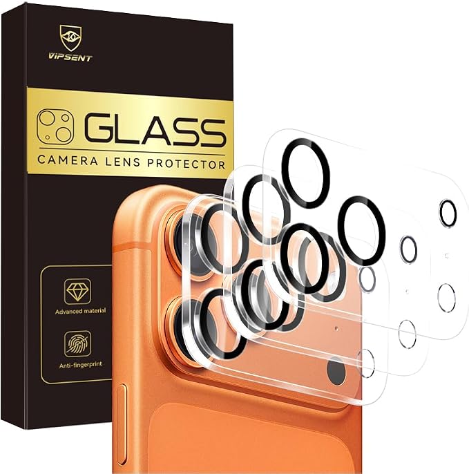 Camera Lens Protector for iPhone 17 Pro 6.3", 9H Tempered Glass，Ultra HD by Vipsent