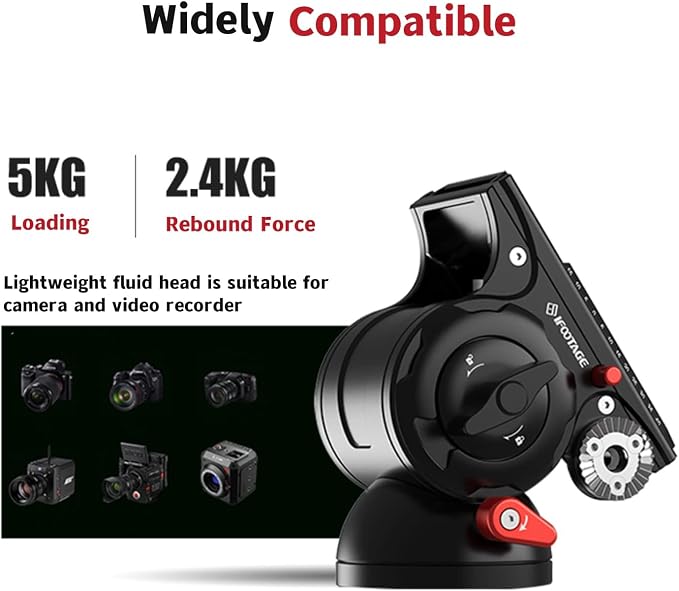 IFOOTAGE Cobra 3 Monopod with Fluid Head, Professional Portable Travel Monopod - Image 4