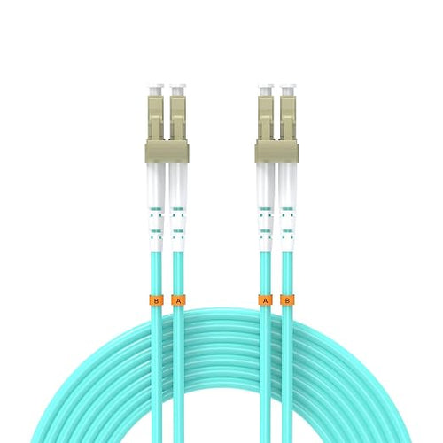 15Meters 50ft LC/UPC-LC/UPC 10GB Multi-Mode Fiber Optic Cable LC to LC OM3 by Buacoz