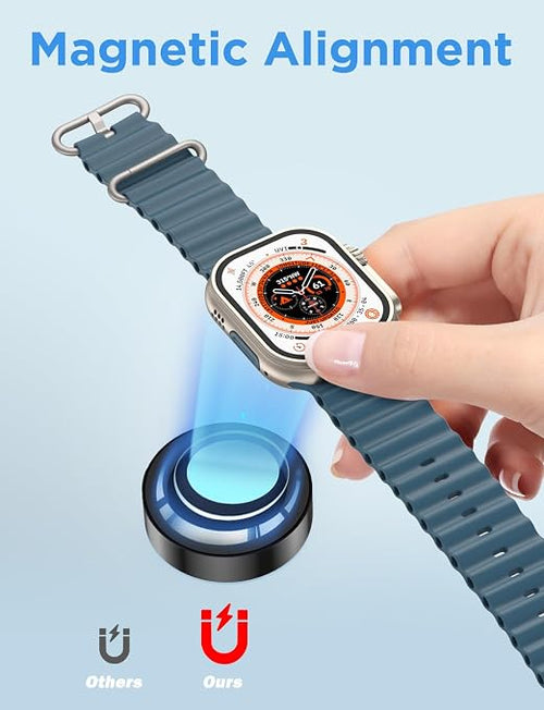 2026 Upgraded for Apple Watch Charger USB Magnetic Fast Charging Cable Portable - Image 2