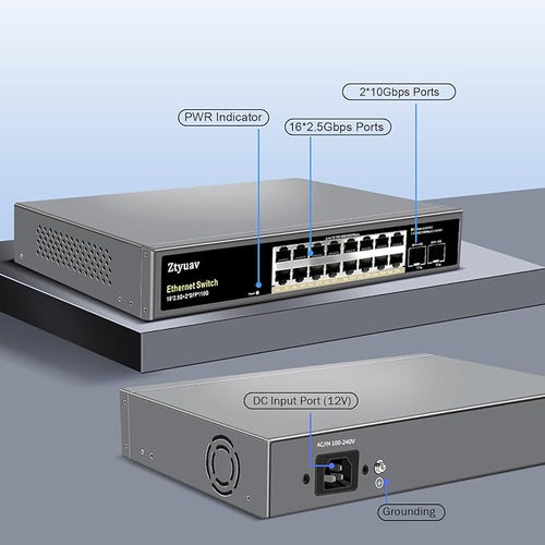 16 Port Unmanaged 2.5G Ethernet Switch - Image 2