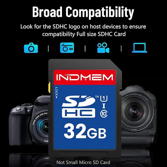 32GB SD Card SDHC Flash Memory Cards UHS-I U1 Class 10 High-Speed Full HD Video - Image 6