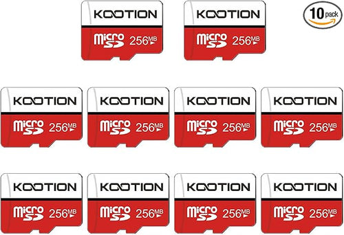 256 MB Micro SD Card 10-Pack, KOOTION Class 4 Low Capacity Memory Cards by KOOTION