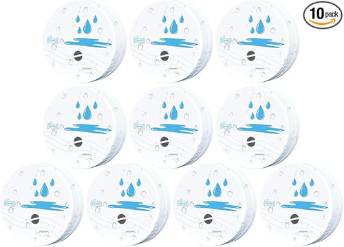 10 Pack Water Leak Detectors for Home, 100dB Waterproof Water Sensor Alarm Leak by Comfytune